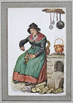 Traditional costumes in Germany in the 19th century