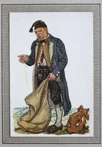 Traditional costumes in Germany in the 19th century