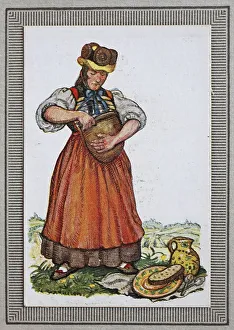 Traditional costumes in Germany in the 19th century