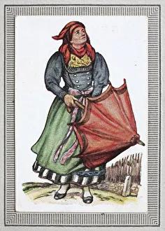 Traditional costumes in Germany in the 19th century
