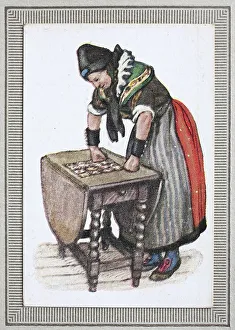 Traditional costumes in Germany in the 19th century