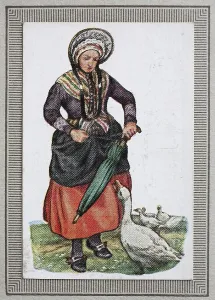 Traditional costumes in Germany in the 19th century