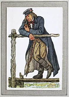 Traditional costumes in Germany in the 19th century