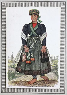 Traditional Costumes in Germany in the 19th century