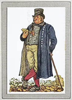 Traditional costumes in Germany in the 19th century