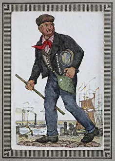 Traditional costumes in Germany in the 19th century