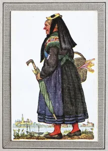 Traditional costumes in Germany in the 19th century
