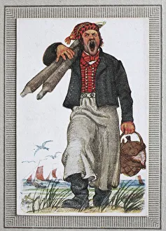 Traditional costumes in Germany in the 19th century