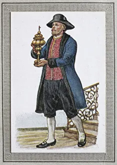Traditional costumes in Germany in the 19th century