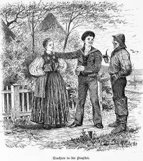 Traditional costumes of the Probstei landscape near Kiel