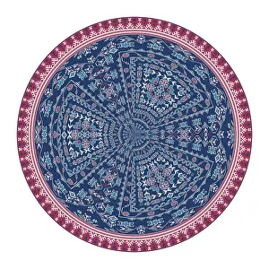 Traditional Georgian round decorative element