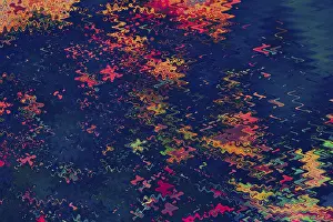 Traditional Ottoman Turkish abstract marbling art patterns as background