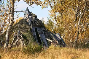 Traditional Sami hut, Mittadalen