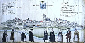 The traditional traditional costume in Plauen in the 18th century