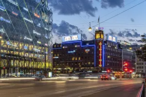 Category Scandinavia Prints: Traffic on H.C. Andersens Boulevard at dusk