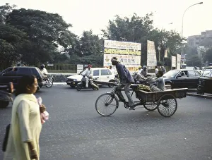 Traffic, here in New Delhi, Agra and Central India in October 1999