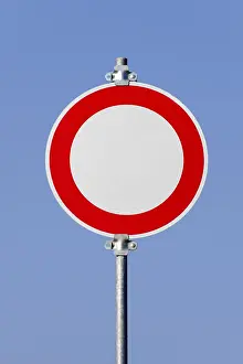 A traffic sign no passage