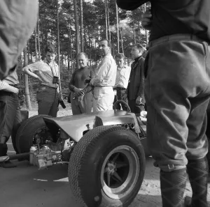 The training of the racing drivers at the Hockenheimring