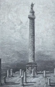 Trajan's Column in Rome in its present state