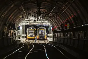 Trams and light rail operate the rail-based public transport network in Karlsruhe