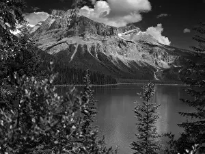A tranquil Emerald Lake scene with towering mountains and a dense forest inside Yoho National Park