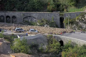 Transhumance, Entrevaux, Provence, France