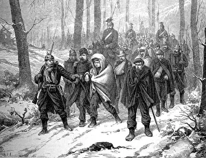 Transport of prisoners after the capture of Mezieres