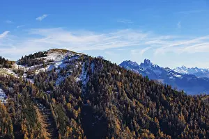 Framed Print : Trattberg Alm with a view of the Hochbuhel and Dachstein Massif