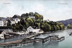 Traun river near Gmunden, Upper Austria
