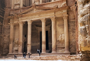 The Treasury building at the archaeological site of Petra, Jordan, 1998, Asia