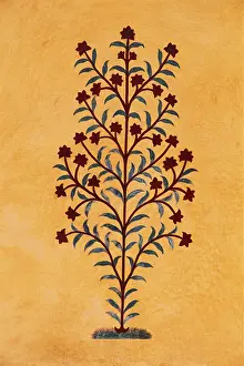 Tree painting on entrance of palace