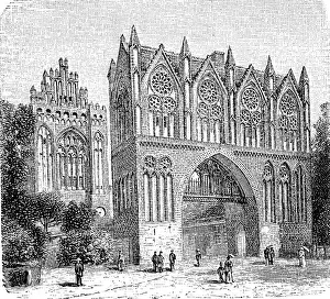 Treptower Gate at Neubrandenburg in 1870