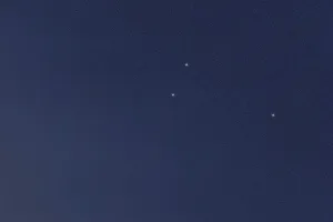 Triangulum star constellation, Night sky