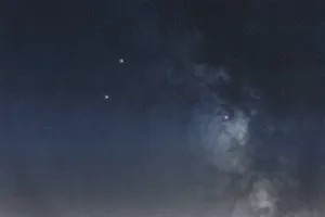Triangulum star constellation, Night sky