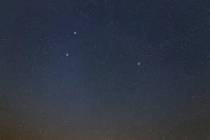 Triangulum star constellation, Night sky