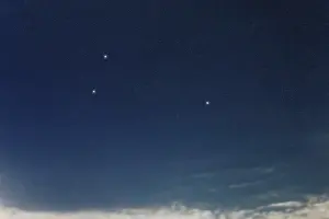 Triangulum star constellation, Night sky