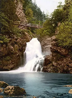 Triglau, waterfall in Triglav National Park