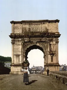 Triumphal Arch of Titus, Rome, Italy