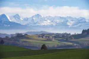Framed Print : Triumvirate, Alps, Bernese Oberland Framed Print : Triumvirate, Alps, Bernese Oberland