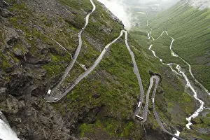 The Trollstigen is a mountain pass in Norway with 11 harpin curves