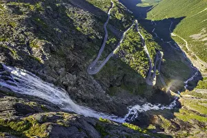 Trollstigen near Andalsnes, serpentines