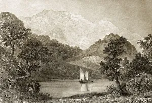 The Trossachs, eine kleine bewaldete Schlucht in der Gemeinde Stirling in Schottland