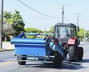 Truck door in Varadero Cuba tractor in Varadero Cuba