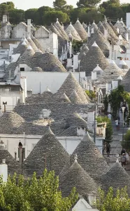 Trulli, the typical old houses in Alberobello in Puglia