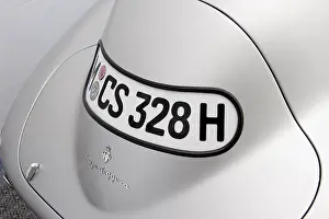 Category Oldtimer Prints: Detail of the trunk, BMW 328 Coupe