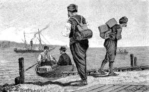 Turkish merchants in Varna, Bulgaria