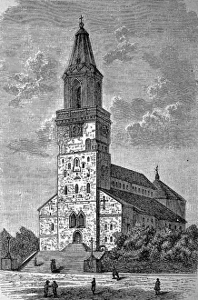 Turku Cathedral, formerly Abo, in Finland