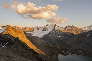 Turquoise mountain lake Ala Kul Lake