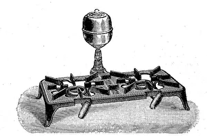 Two-burner stove cooker from 1895