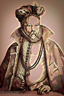 Tycho Brahe, 1546 - 1601, Danish astronomer and writer